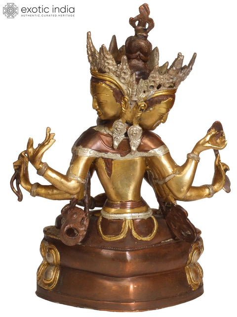 14" Ushnishvijaya Ð The Mother of All Buddhas In Brass | Handmade | Made In India