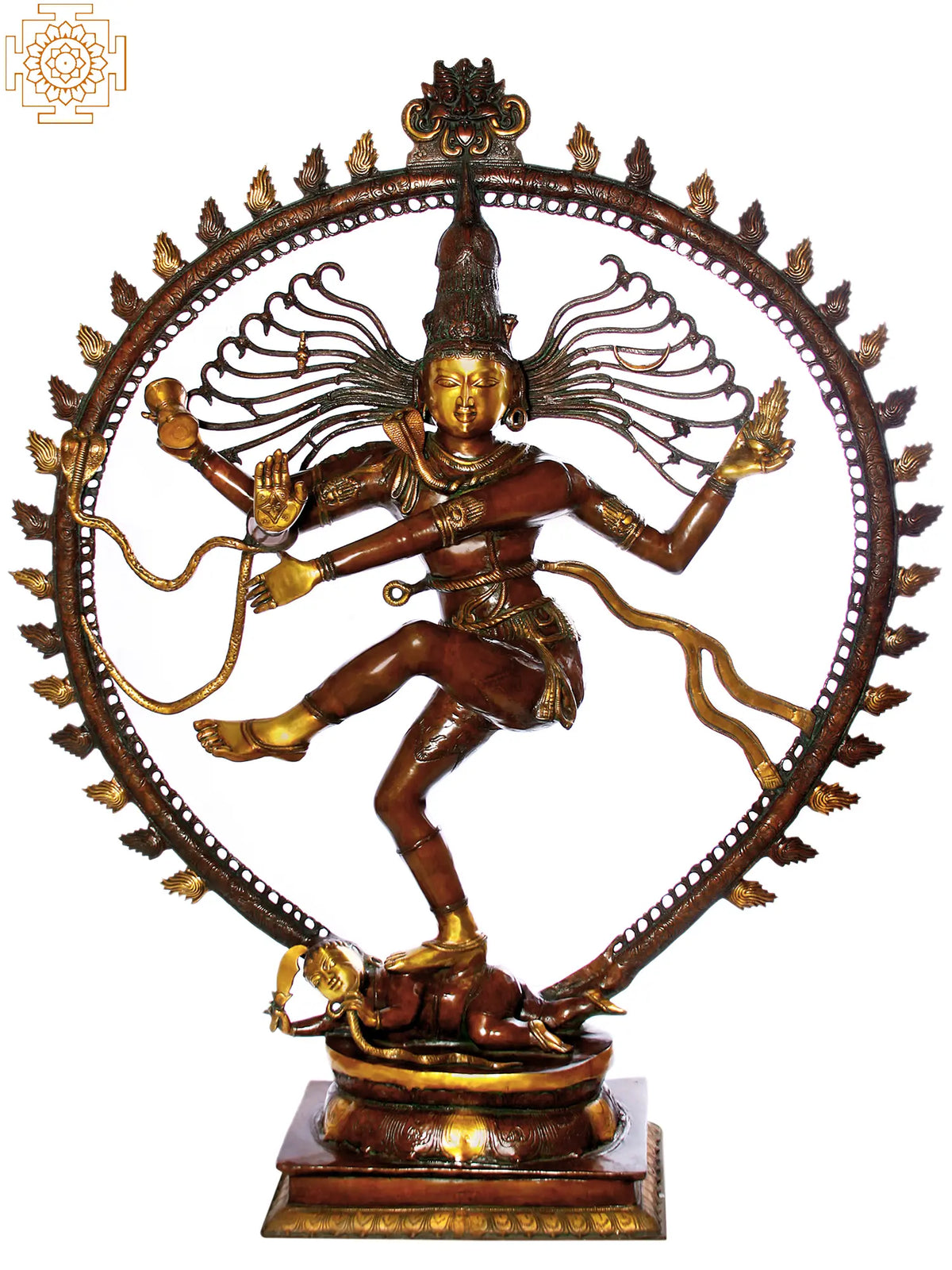 72" Nataraja Super Large Sculpture | Dancing Shiva Brass Idol