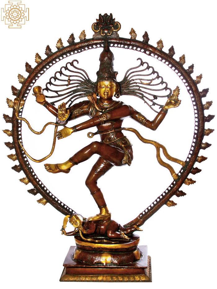 72" Nataraja Super Large Sculpture | Dancing Shiva Brass Idol