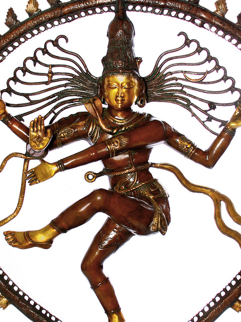 72" Nataraja Super Large Sculpture | Dancing Shiva Brass Idol