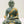 11" (Tibetan Buddhist Deity) The Medicine Buddha in Silver Hue with Golden Border Garment In Brass | Handmade | Made In India