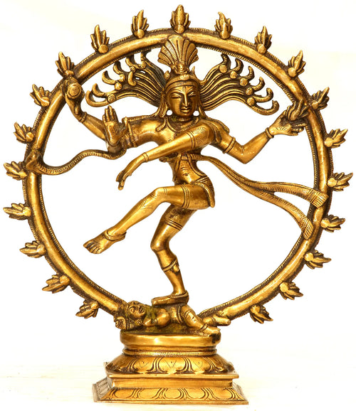 11" Nataraja Handmade Brass Statue for Home Decor