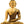 11" Lord Buddha in Bhumisparsha Mudra (Robes Decorated with Dorje) In Brass
