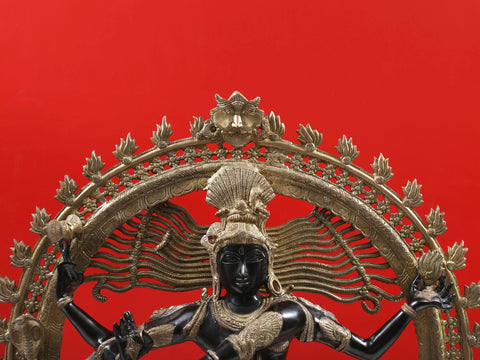34" Large Dancing Lord Shiva (Ananda-Tandava) | Handmade