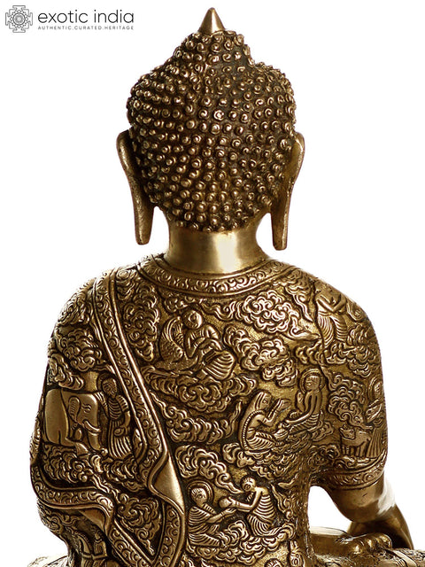 15" Lord Buddha, the Performer and the Redeemer In Brass | Handmade | Made In India