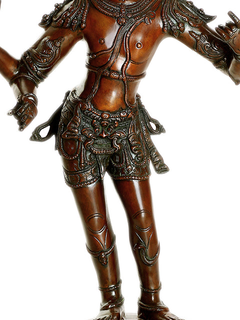 32" Large Size Vinapani Shiva as Pasuhpatinath In Brass | Handmade | Made In India