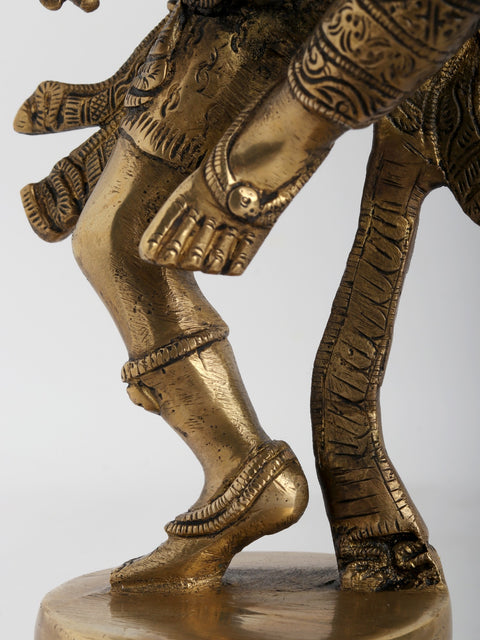 11" Dancing Ardhanarishvara (Shiva Shakti) In Brass | Handmade | Made In India