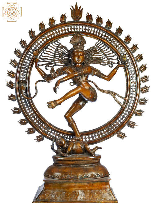 41" Nataraja Brass Statue Handmade Home Decor