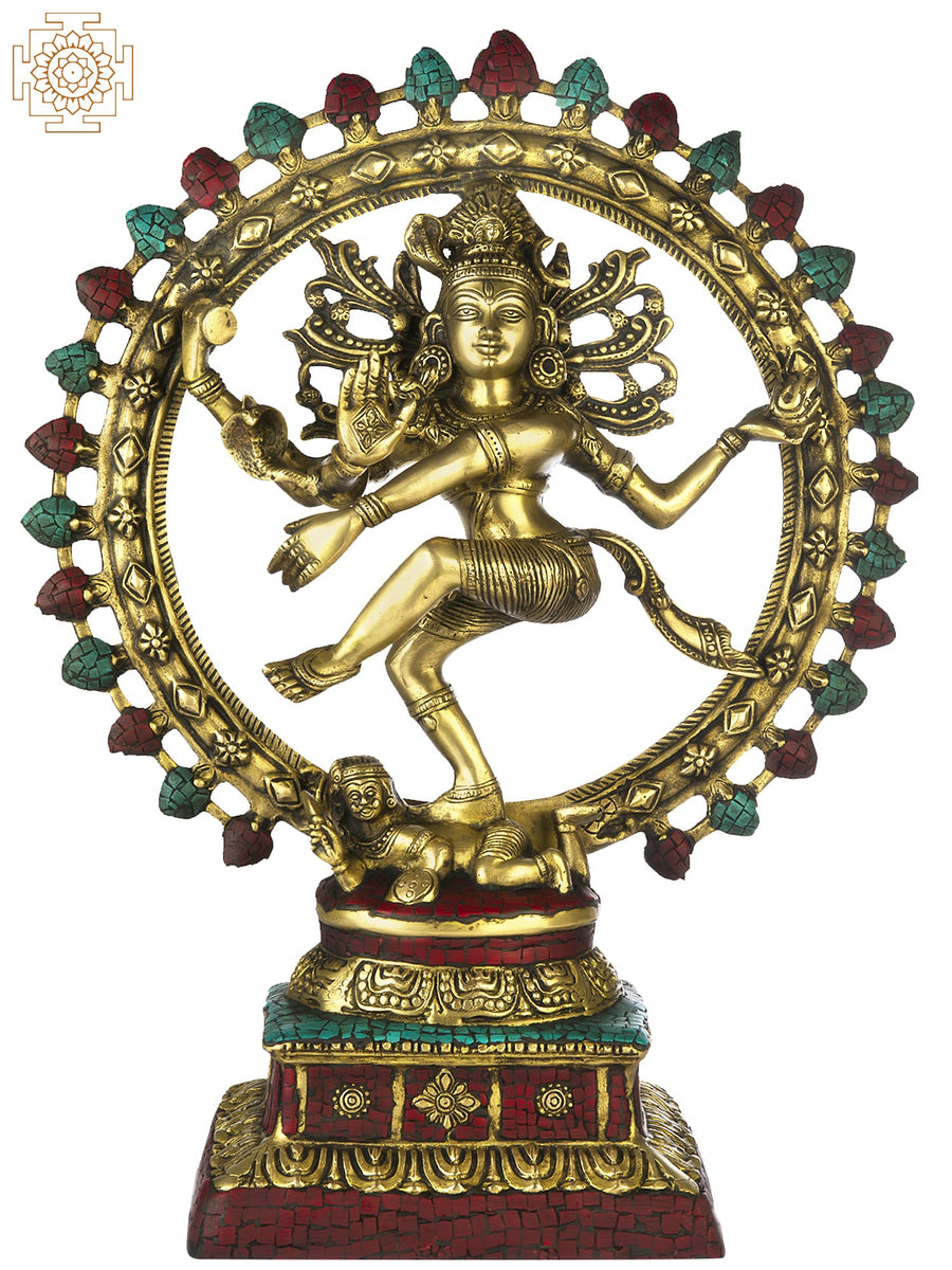 22" Nataraja Shiva Handmade Brass Statue for Pooja