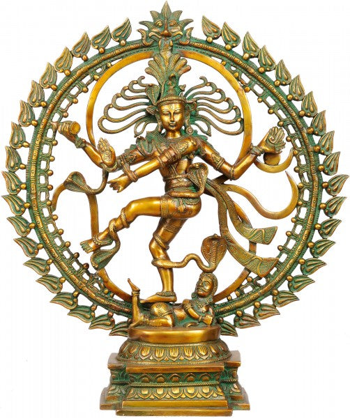 25" Lord Shiva Nataraja Brass Statue Handmade