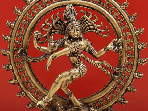 13" Nataraja Brass Statue - form of the Hindu God Shiva