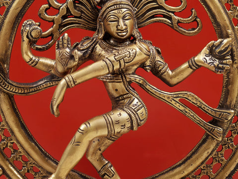 13" Nataraja Brass Statue - form of the Hindu God Shiva