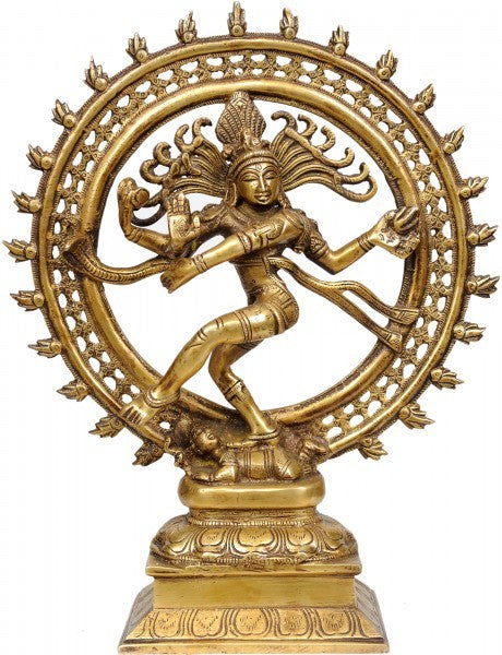 13" Nataraja Brass Statue - form of the Hindu God Shiva