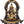 11" Lord Ganesha Seated on Throne Supported by Five Rats with Ornate Aureole In Brass | Handmade | Made In India