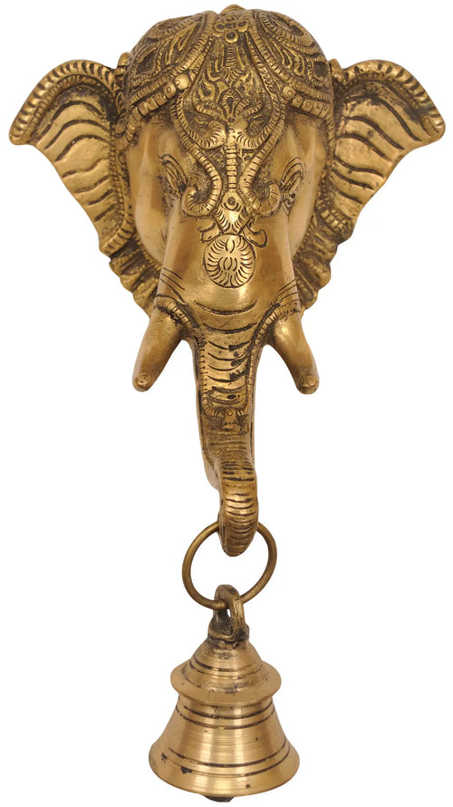 8" Brass Auspiciousness Statue Handmade Home Decor