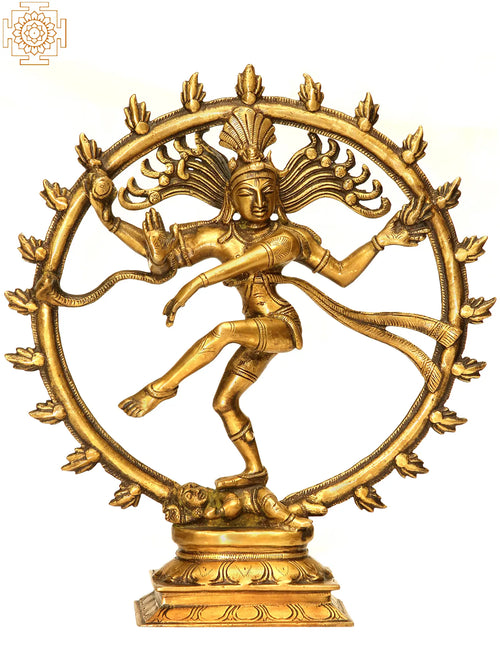 11" Nataraja Handmade Brass Statue