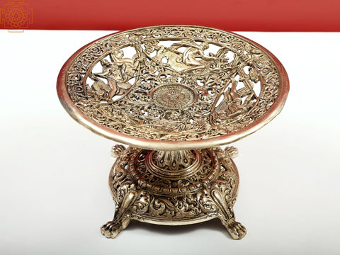 Fully Carved Fruit Bowl with Jali Work