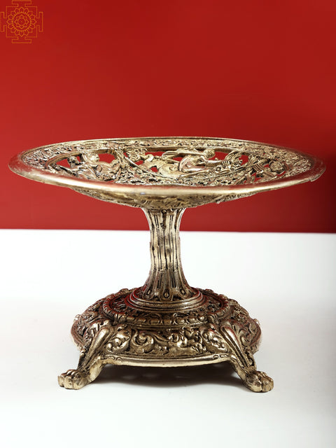 Fully Carved Fruit Bowl with Jali Work