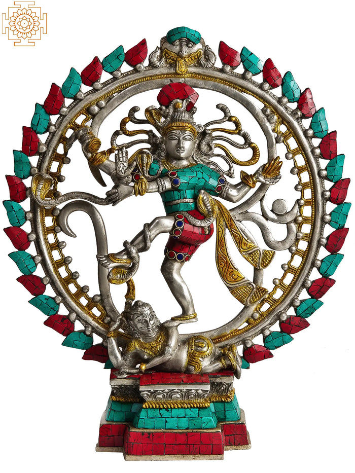 23" Nataraja in OM (AUM) In Brass | Handmade | Made In India