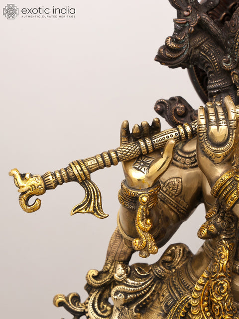 Radha Krishna Brass Statue | Handmade | Made in India
