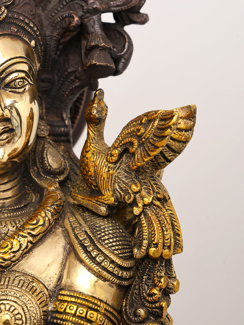 Radha Krishna Brass Statue | Handmade | Made in India