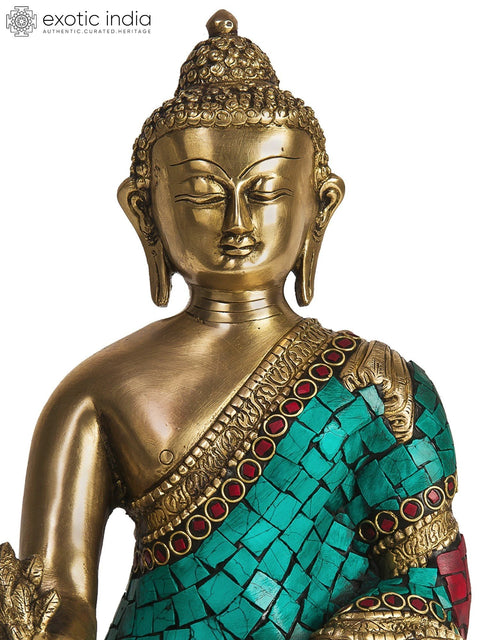 11" (Tibetan Buddhist Deity) The Medicine Buddha - The Unfailing Healer of the of Samsara In Brass | Handmade | Made In India