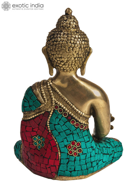 11" (Tibetan Buddhist Deity) The Medicine Buddha - The Unfailing Healer of the of Samsara In Brass | Handmade | Made In India
