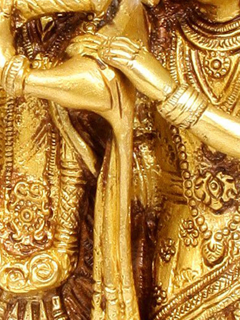 7" Radha Krishna | Religion is Love | Brass | Handmade | Made In India