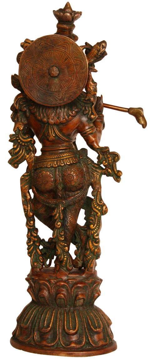 18" Murali Krishna In Brass | Handmade | Made In India