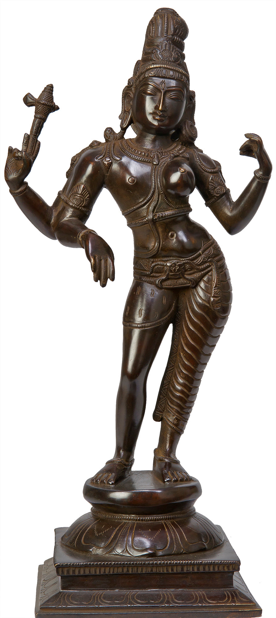 15" Handmade Brass Statue of All Divine Forms Sacred Auspicious