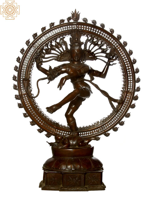 54" Shiva Nataraja Handmade Brass Idol for Home Decor