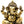 13" Brass Four-Armed Seated Ganesha Statue with Trident Mark on Forehead | Handmade | Made in India