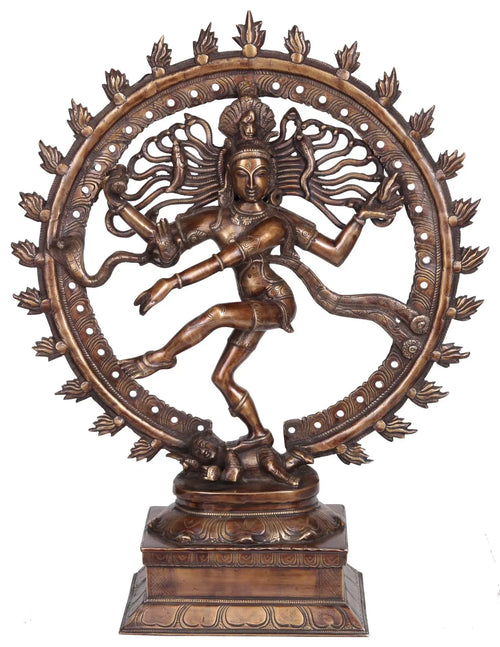 21" Nataraja Handmade Brass Statue for Pooja