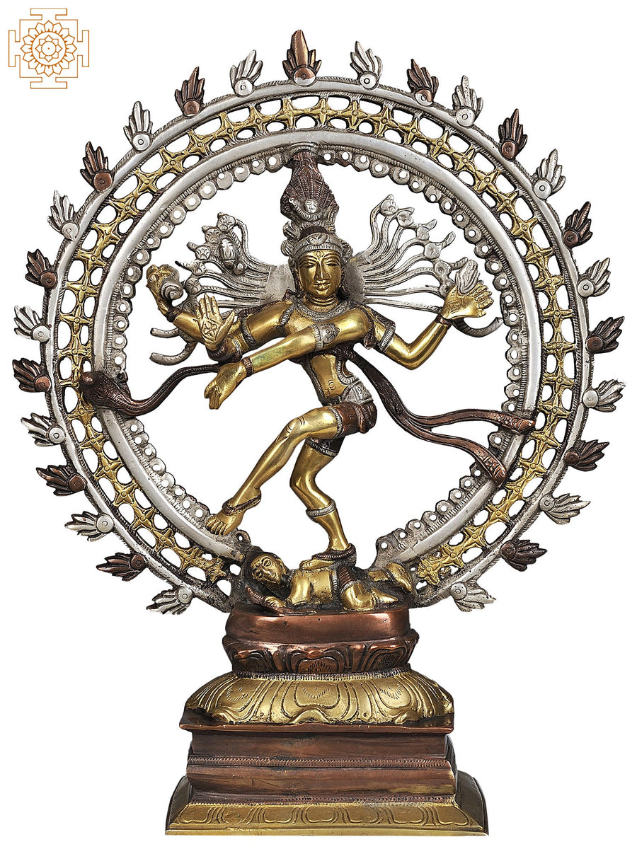 17" Nataraja King of Dancers Handmade Brass Statue