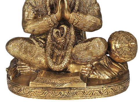 7" Shri Rama Bhakta Hanuman Ji in Brass | Handmade | Made in India