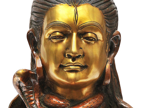 19" Shiva Enshrining Yoni-Pitha | Handmade Brass Statue