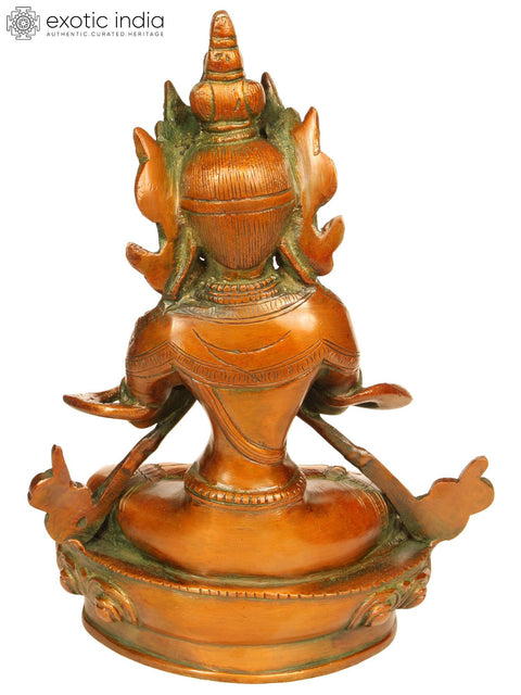 Tibetan Buddhist Deity Vajradhara Brass Statue – The Protector of Vajrayana