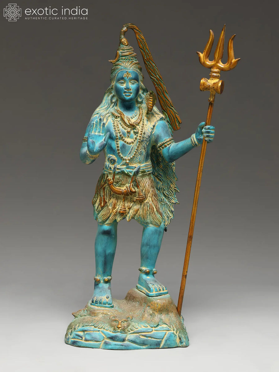 21" Handmade Brass Ascetic Statue for Meditation