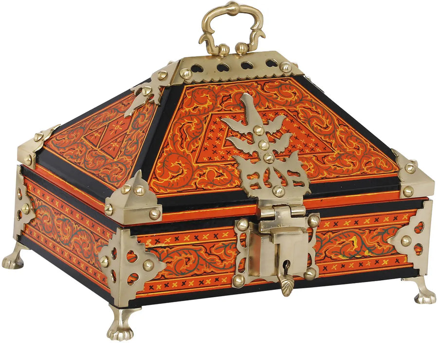 Handmade Brass Ritual Box from Trivandrum