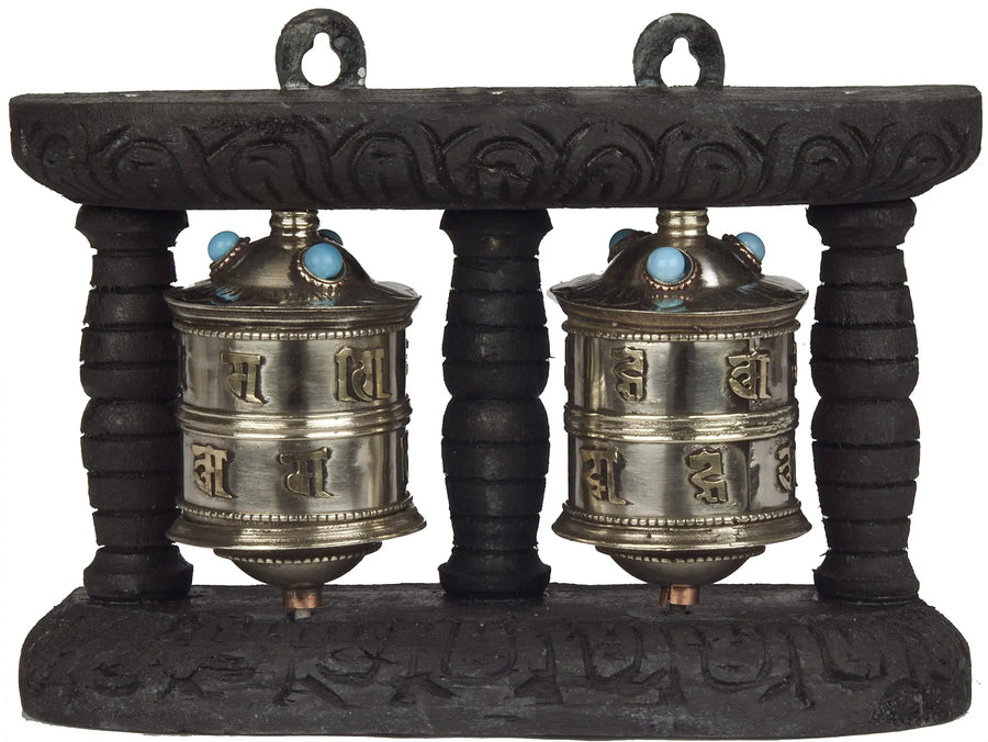 Handmade Brass Prayer Wheel Statue