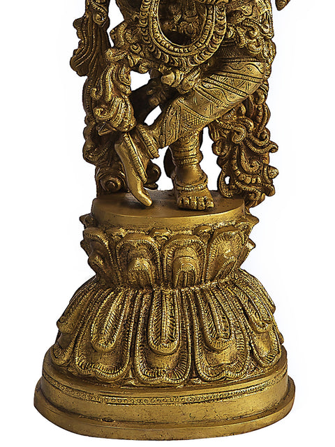 21" Murali Krishna In Brass | Handmade | Made In India