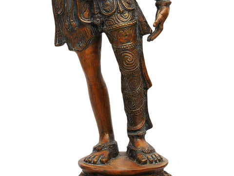 40" Ardhanarishvara In Brass | Handmade | Made In India