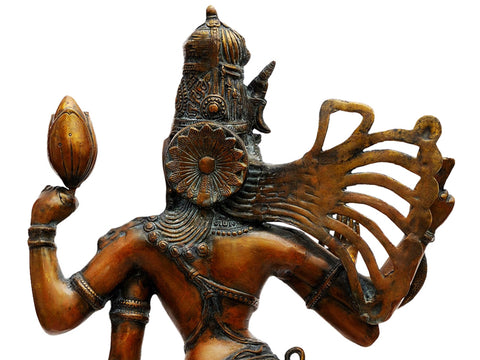 40" Ardhanarishvara In Brass | Handmade | Made In India