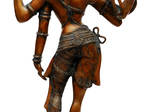 40" Ardhanarishvara In Brass | Handmade | Made In India