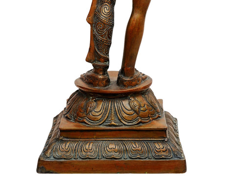 40" Ardhanarishvara In Brass | Handmade | Made In India