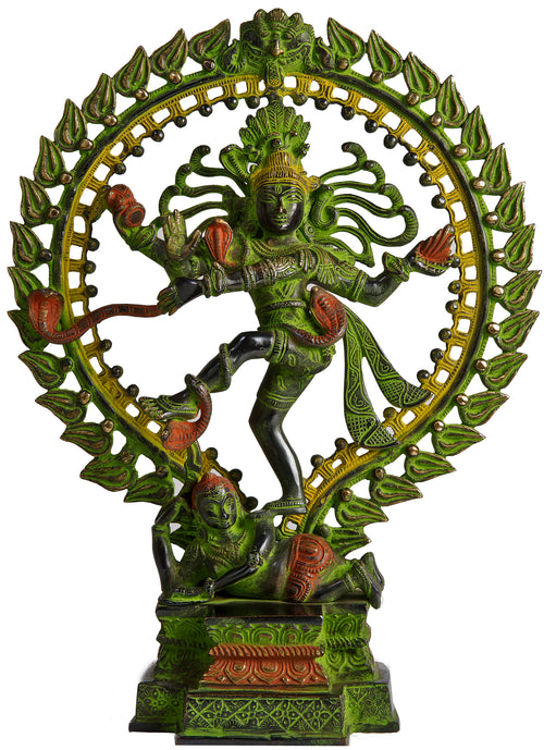 17" Anandatandava Brass Statue Handmade Dance of Bliss