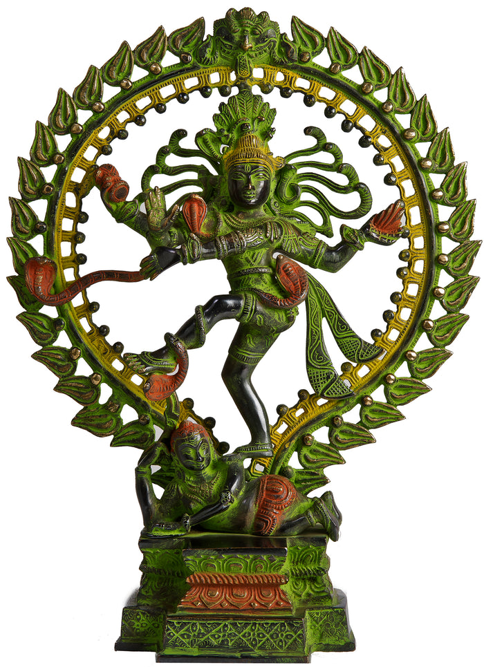 17" Anandatandava Brass Statue Handmade Dance of Bliss
