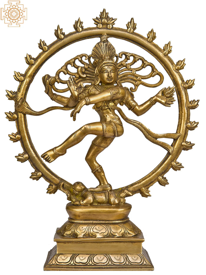 13" Nataraja In Brass | Handmade | Made In India