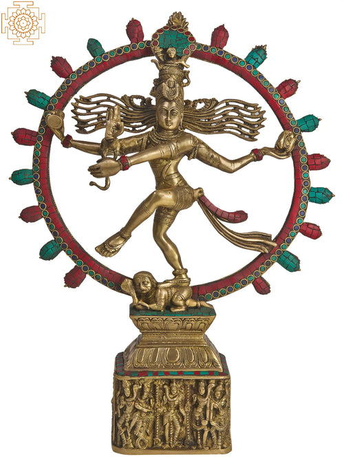 22" Handmade Nataraja Brass Statue for Home Decor