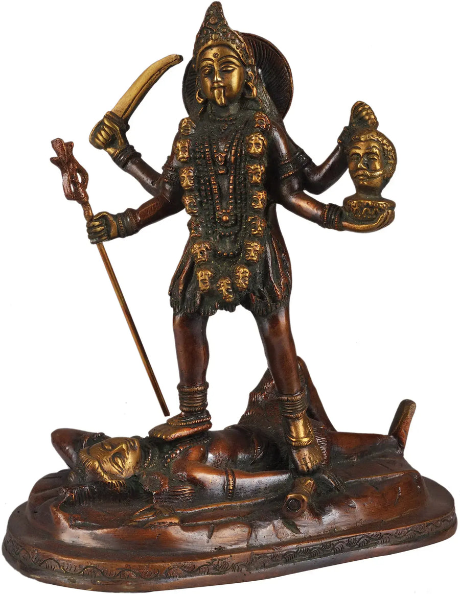 Goddess Kali Handmade Brass Statue
